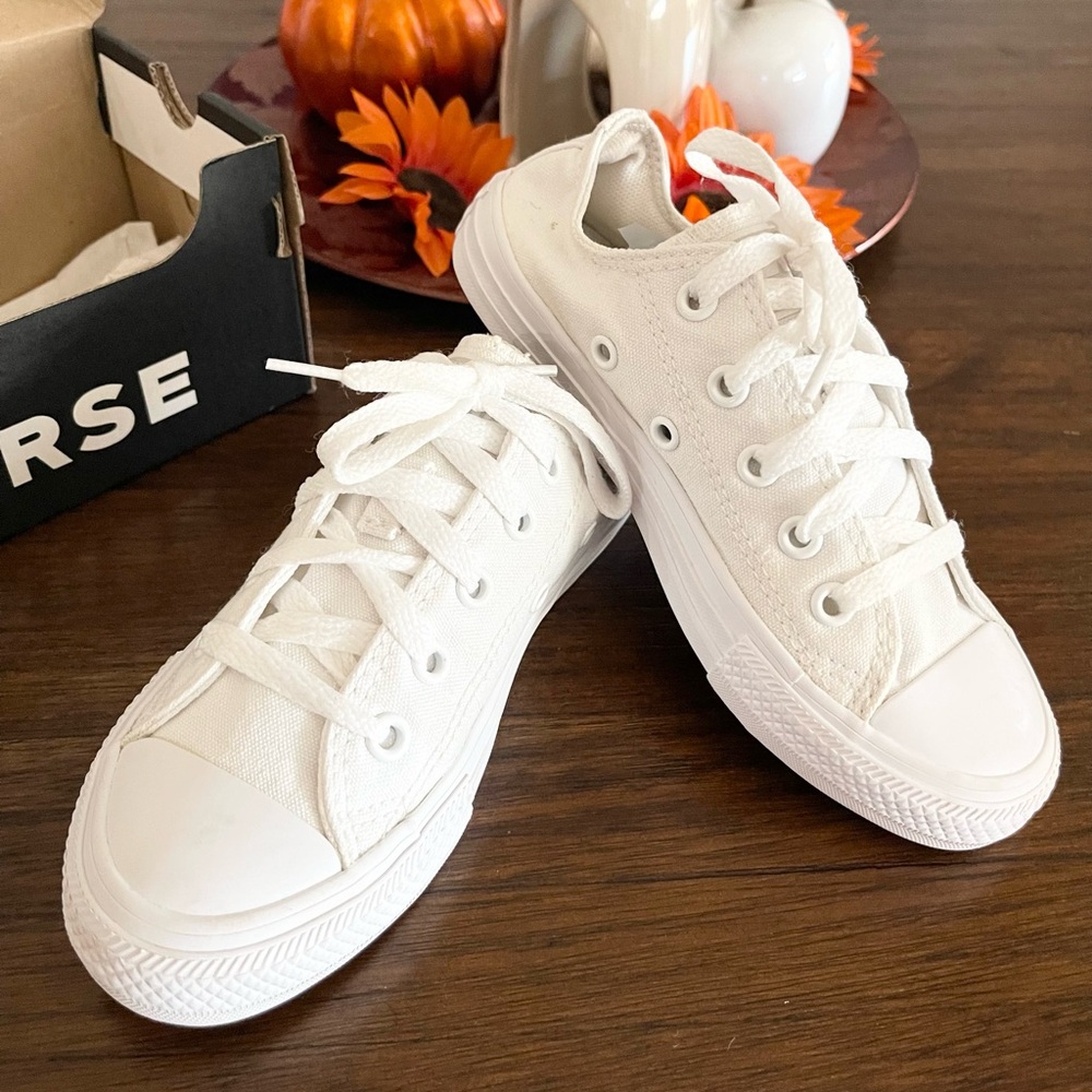 Converse Chuck Taylor All Star Lo Sneaker - Little Kid - White Monochrome